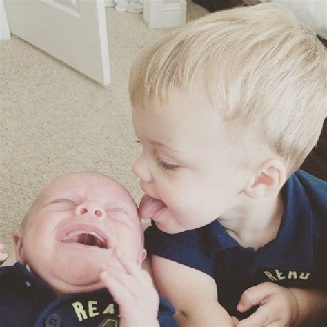 Elliemecham On Instagram Licking Your Brother Will Help Him To Stop