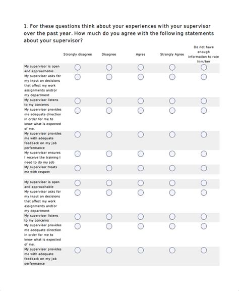 Free 8 Sample Survey Example Templates In Pdf Ms Word