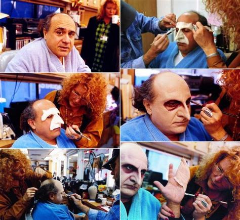 Danny Devito Receives Makeup For His Transformation Into The Penguin