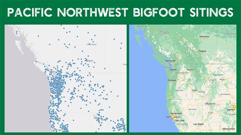 Bigfoot Sightings Map —decoding Bigfoots Trail Using Data — Mashup Math