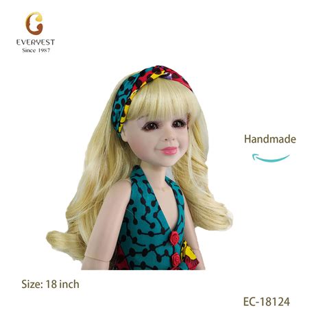 18 Inch Ball Jointed Doll In Blonde And Smooth Hair 18124 American Girl Doll Manufactory From