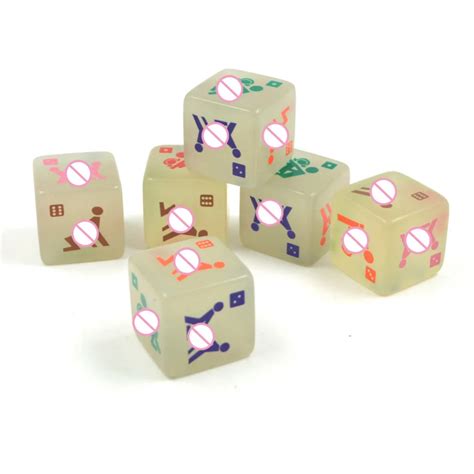 10pcslot Lover Sexy Decider Night Light Dice Nice Green Luminous Sexy