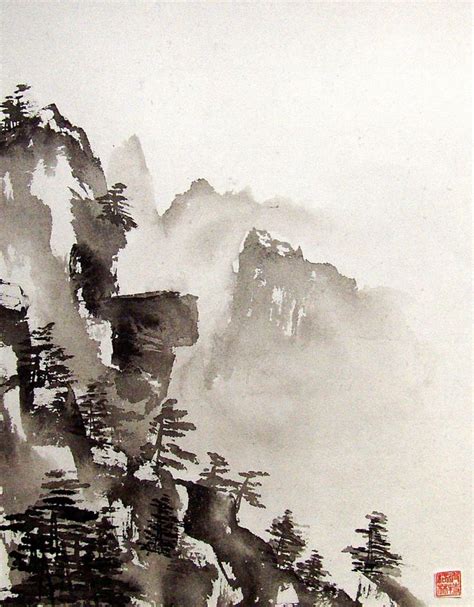 Ink Paintings Painting Japanese Ink Painting Ink Wash Painting