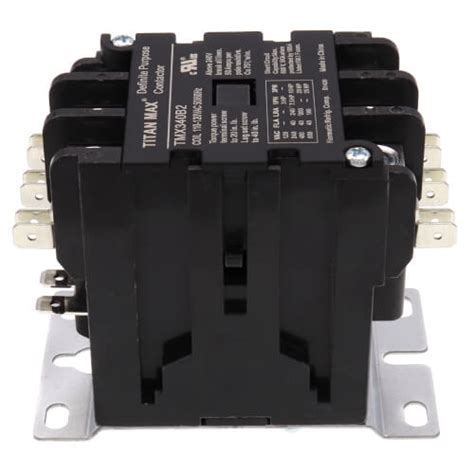 Tmx340b2 Titan Max Tmx340b2 3 Pole Dp Contactor 120 Volt Coil 40 Amp