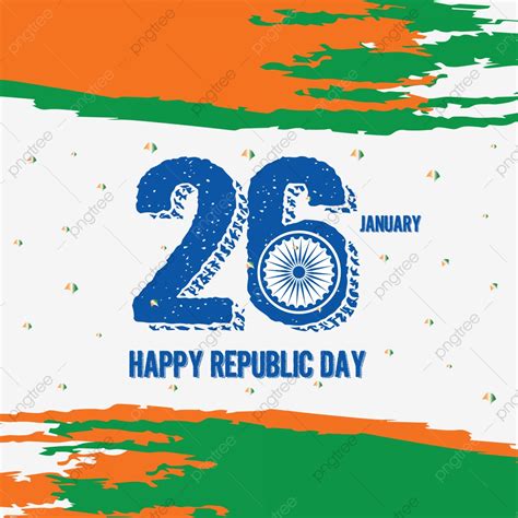 Happy Republic Day Vector Art PNG 26 January Happy Republic Day