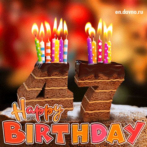 Happy 47th Birthday Animated S Download On