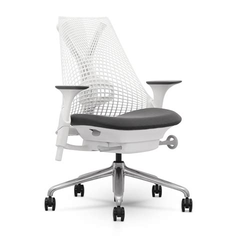 Buy Herman Miller Sayl Chair White Fully Adjustable With Tilt Limiter Seat Depth Adjustable Arms