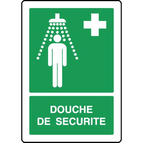 16 protection obligatoire de la vue (port de lunettes de sécurité). Panneau de premiers secours vertical douche de sécurité ...
