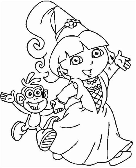 dora the explorer 2 coloring pages coloring home hot sex picture