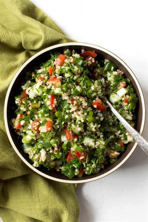 Easy Chopped Tabbouleh Salad Spoonful Of Flavor