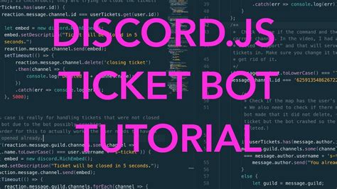 Ticket tool is premium only while the outages are investigated. Discord.JS Ticket Bot System Tutorial! - YouTube