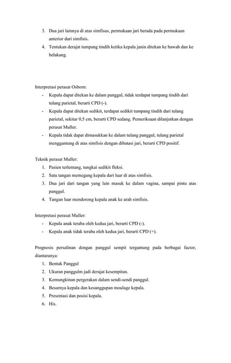 Disproporsi Kepala Panggul Pdf