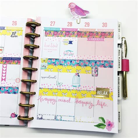 Happy Planner Weekly Plan With Me Mixed Media Attic