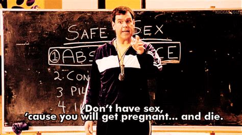 Mean Girls 2004 Quote About Teacher Sex Education Sex Safe Sex Pregnant Lesson S Funny Die