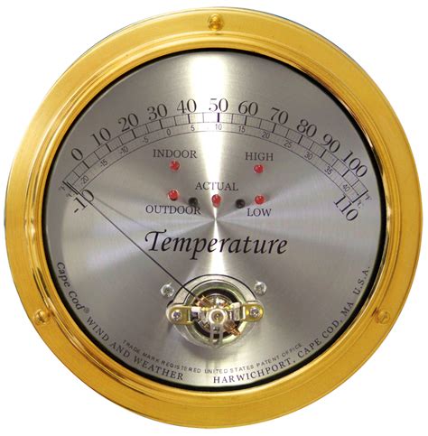 Cape Cod Premium Indooroutdoor Temperature Gauge Weather Instrument