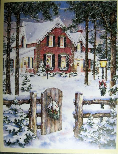 Lang Christmas Card Perfect Winter Home Setting Send Christmas Cards