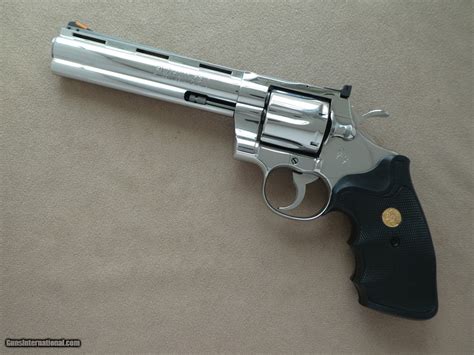 Colt Python 357 Magnum 6 Barrel Bright Stainless Steel Lnib