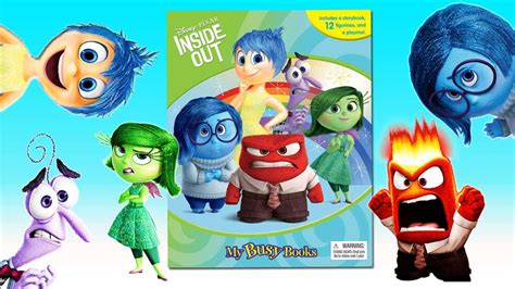 Disney Pixar Inside Out Movie Toys My Busy Book Playset And Figures