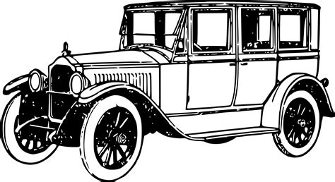 Incredible Antique car line drawings with Original Part | Antique and