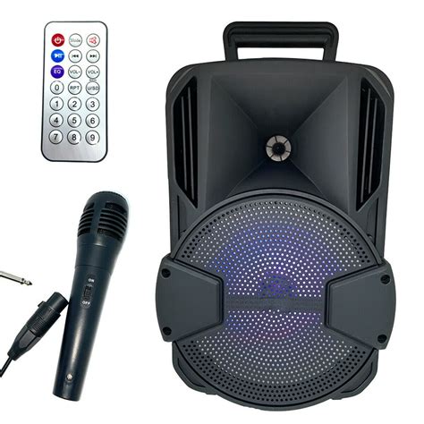 8 Portable Fm Bluetooth Speaker 1000w Subwoofer Heavy Bass Sound