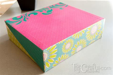 Mod Podge Box For My Cards The Crafting Nook