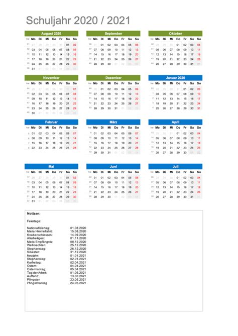 Hier gibt's nicht nur jeden tag die aktuelle kalenderwoche sondern auch eine übersicht mit allen kalenderwochen (kw) für das jahr 2021 und einen kalender mit allen kw (kalenderwochen) für 2021. Schulkalender 2020/2021 (Excel & PDF) | Schweiz-Kalender.ch
