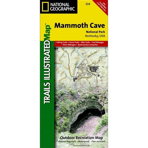 Mammoth Cave National Park Trail Map National Geographic Map