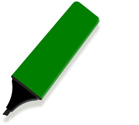Marker Green Clip Art At Vector Clip Art Online Royalty