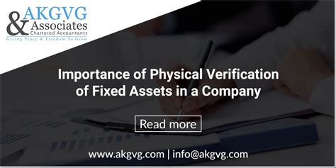 Importance Of Physical Verification Of Fixed Assets In A Company