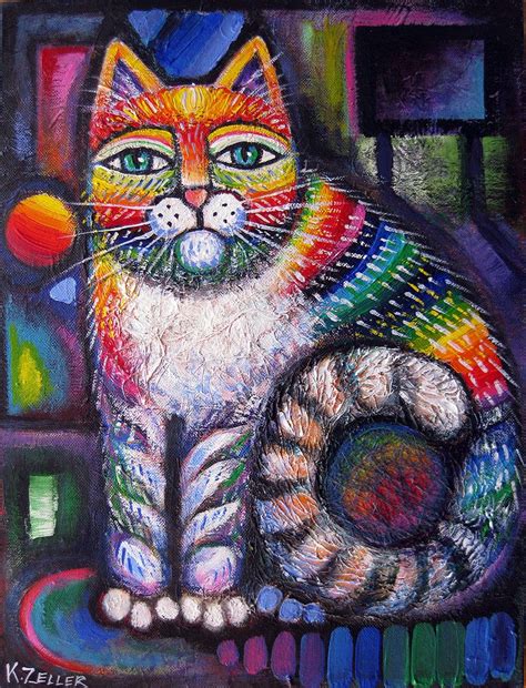 Rainbow Cat Ii By Karincharlotte On Deviantart Cats Illustration Cat
