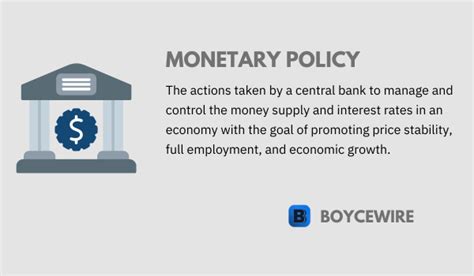 Monetary Policy Definition Boycewire