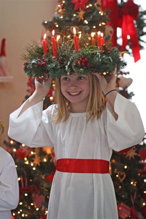 Olabelhe St Lucia Celebration Sweden Christmas Santa Lucia Day