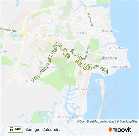 606 Route Schedules Stops And Maps Caloundra Station Updated