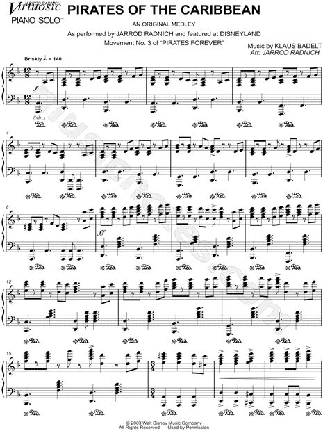Alle klavierlektionen von pirates of the caribbean. Print and download Pirates of the Caribbean sheet music by ...