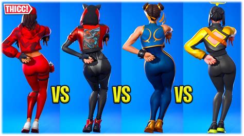 Fortnite New Lunar Party Dance Emote Showcased With Hot Female Skins Chapter 4 🍑😍 ️ Youtube