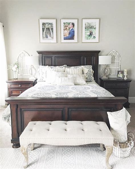 Wood bedroom dark bedroom furniture bedroom decor dark rustic bedroom master bedrooms decor elegant bedroom remodel bedroom get bedroom decorating ideas and inspiration, and learn how designers put bedroom furniture sets together. This bedroom is full of farmhouse charm! Thanks for ...