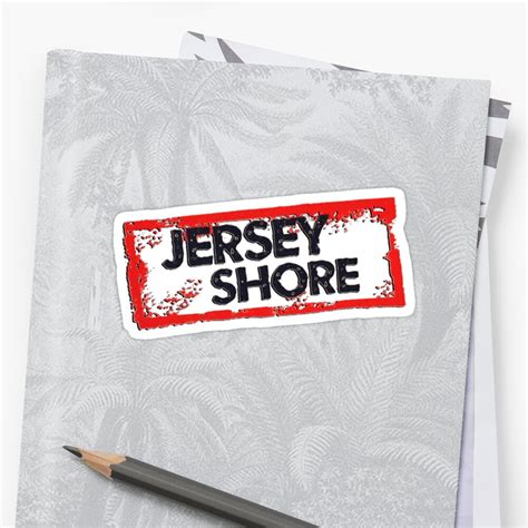 Jersey Shore Logo Sticker By Baileylevin Redbubble