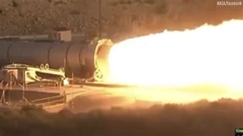 Nasa Tests A Booster For The Most Powerful Rocket In The World Abc7 Chicago