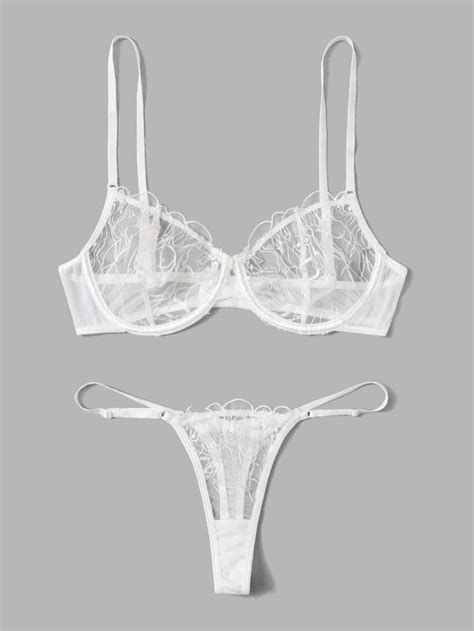Is That The New Solid Sheer Lingerie Set Romwe Usa