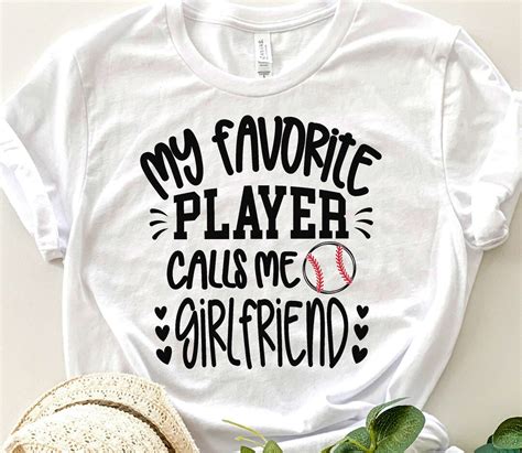 Baseball Girlfriend Svg My Favorite Players Call Me Girlfriend Svg