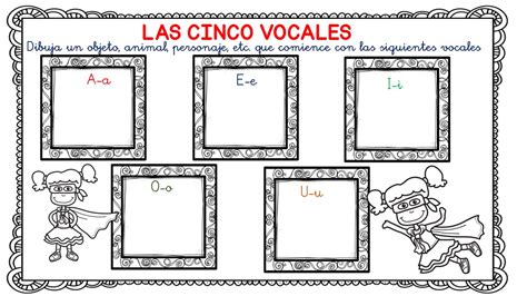 Fichita Para Trabajar Las Vocales Y La Creatividad De Forma Sencilla