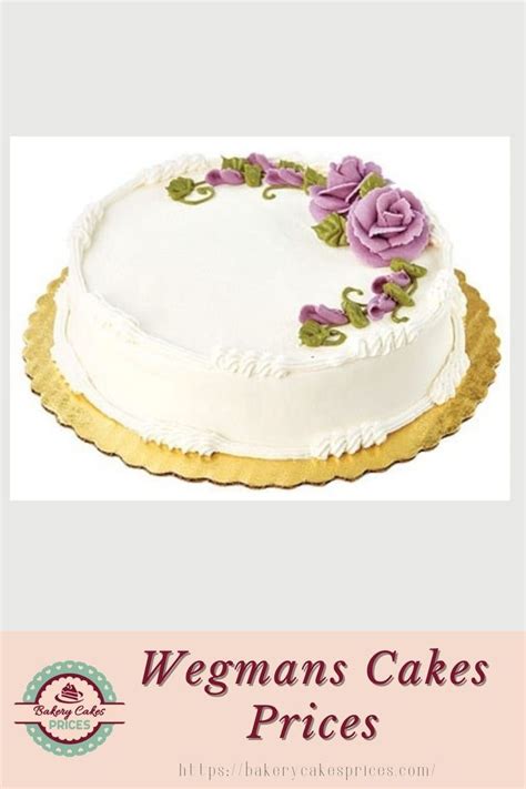 This Wegmans Cake Has Floral Designed And White Icing All Over It Full