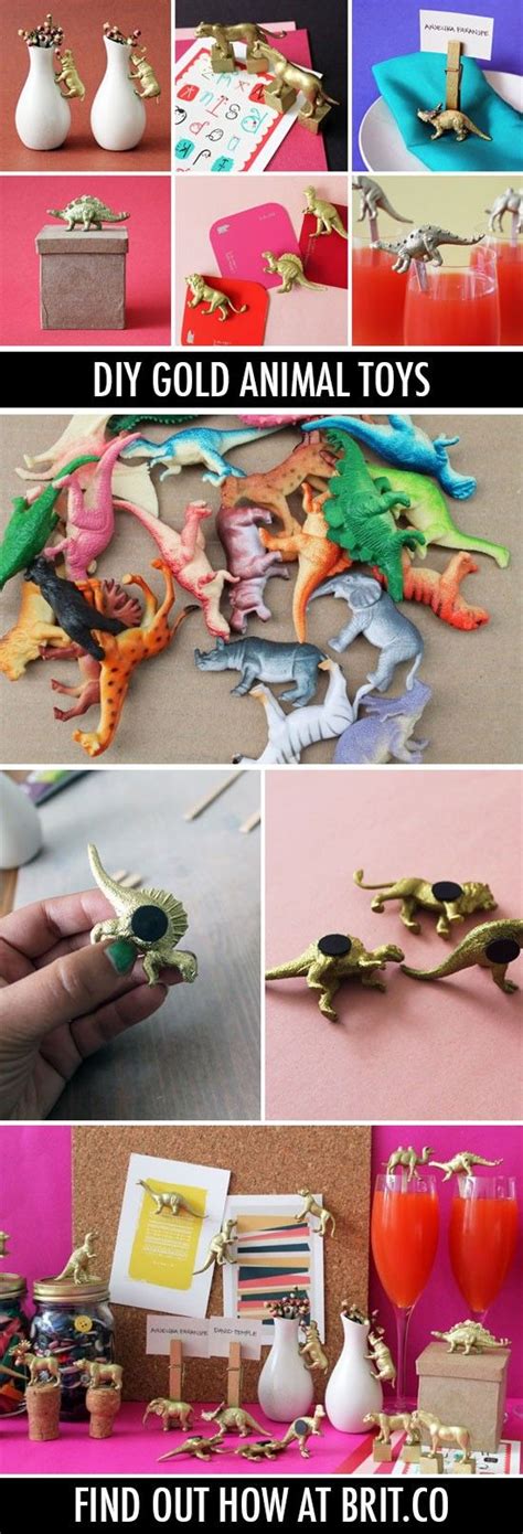 Go For The Gold 9 Things You Can Make With Gold Animal Toys Diy Pet