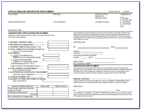 2, aia document g702, application and certificate for payment, . Aia Document G703 Schedule Of Values - Form : Resume ...