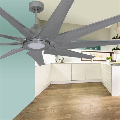 82 Inch Liberator Ceiling Fan By Troposair Brushed Nickel Ceiling