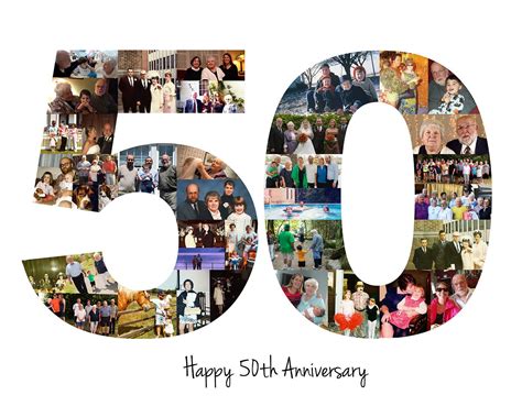 Personalized 50th Birthday Photo Collage T 50th Etsy Birthday