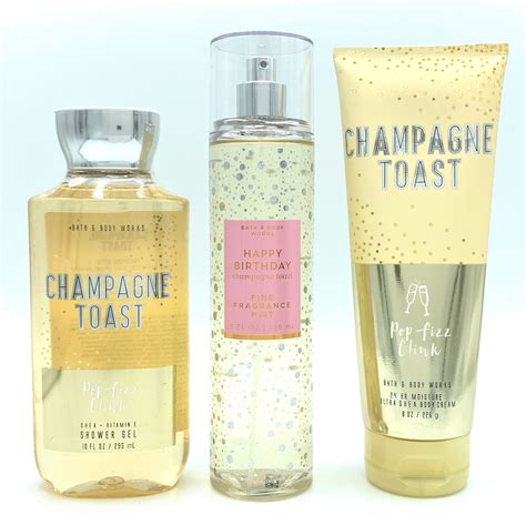 Bath Body Works Champagne Toast Fine Mist Shower Gel And Body Cream