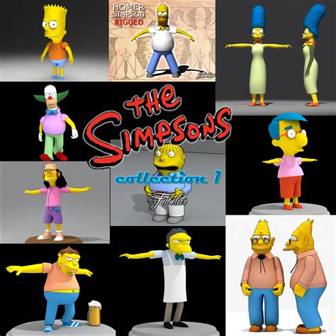 Bart Simpson 3d Model 12 3ds Dae Fbx Obj Max Free3d