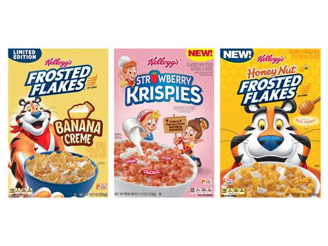Kelloggs to Release Banana Crème Frosted Flakes Strawberry Rice
