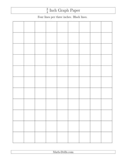 34 inch graph paper with black lines a